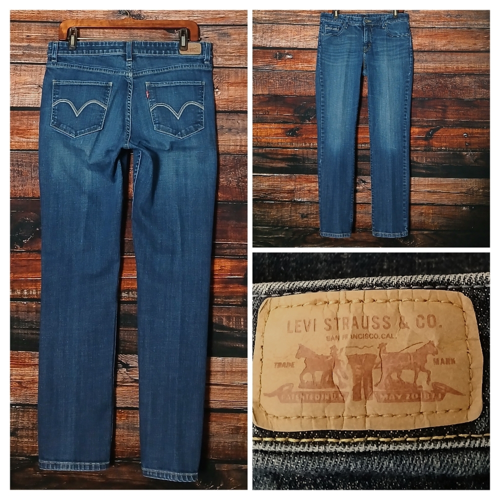 Levis Jeans 12 Mid Rise Skinny Blue Denim Stretch 2011